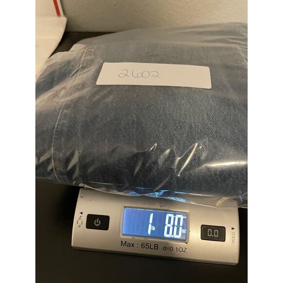 Vintage Levis 501 Jeans Juniors 13 Denim Button Fly High Rise Tapered Leg 90s - Picture 9 of 9